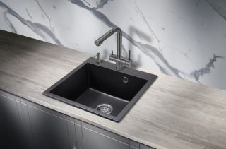 Смеситель для кухни Milacio Ultra MCU.558.GM под фильтр с краном для питьевой воды воронёная сталь